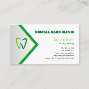 Modern Professional Dental Business Card