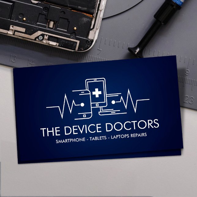 Modern Professional Device Repair Business Card (Creator Uploaded)