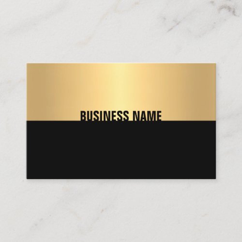Modern Professional Elegant Black Gold Template Business Card