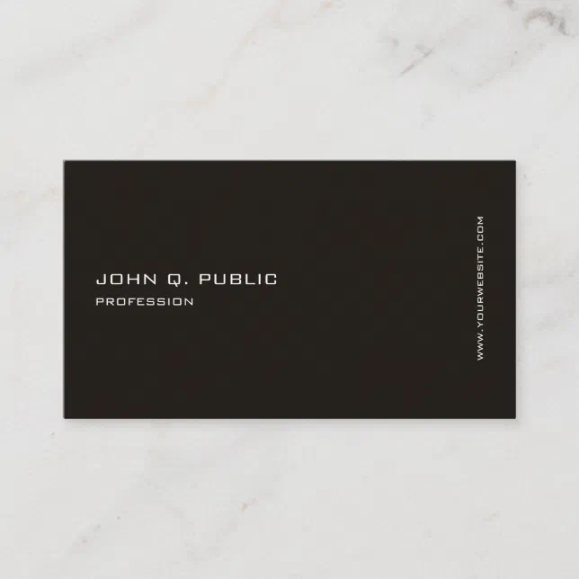 Modern Professional Elegant Black White Template Business Card | Zazzle