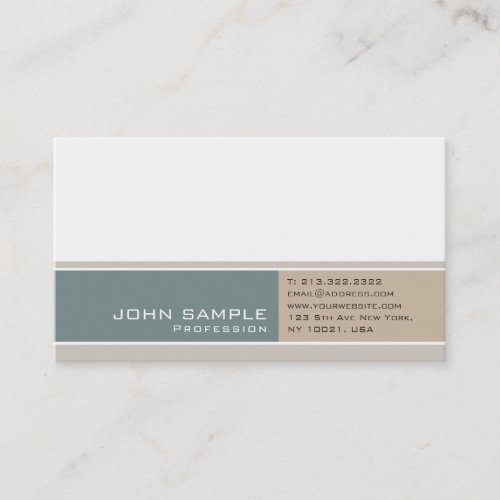 Modern Professional Elegant Color Harmony Luxe Business Card