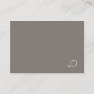 Modern Professional Elegant Color Harmony Monogram Business Card