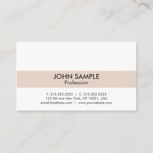 Modern Professional Elegant Color Simple Design Business Card