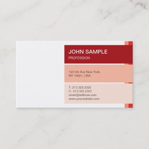 Modern Professional Elegant Colorful Design Business Card