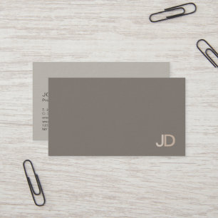 Modern Professional Elegant Colors Monogram Luxury Business Card