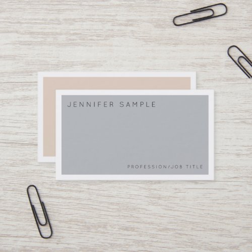 Modern Professional Elegant Colors Trendy Design Business Card