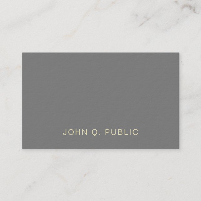 Modern Professional Elegant Creative Premium Thick Business Card (Front)