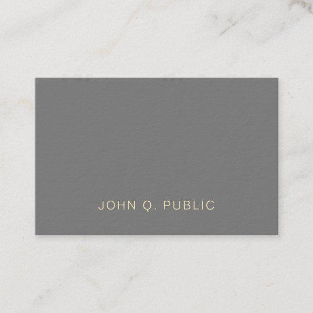 Modern Professional Elegant Creative Ultra Thick Business Card (Front)
