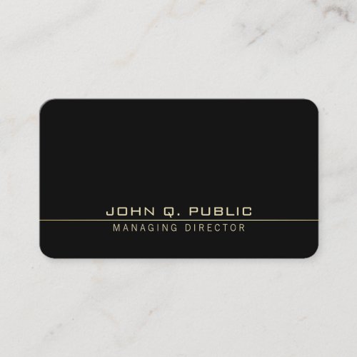 Modern Professional Elegant Managing Director Business Card