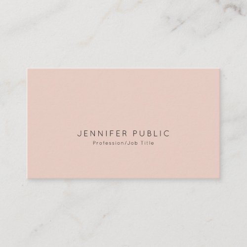 Modern Professional Elegant Minimalist Design Business Card