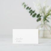 Modern Professional Elegant Minimalist Template Business Card (Standing Front)