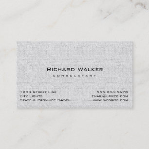 Modern Professional elegant Plain Gray Stone Business Card
