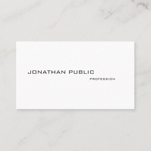 Modern Professional Elegant Simple Cool Minimalist Business Card