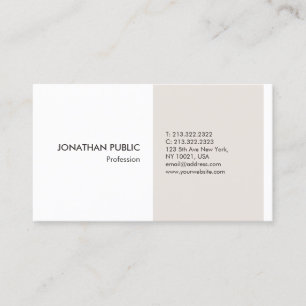 Modern Professional Elegant Simple Design Template Business Card