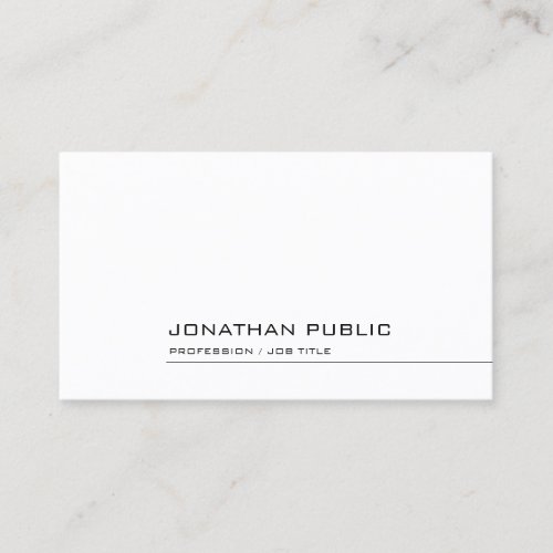 Modern Professional Elegant Simple Design Template Business Card