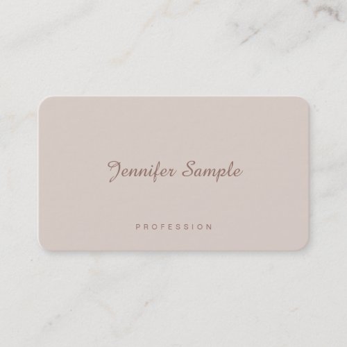 Modern Professional Elegant Simple Luxurious Business Card