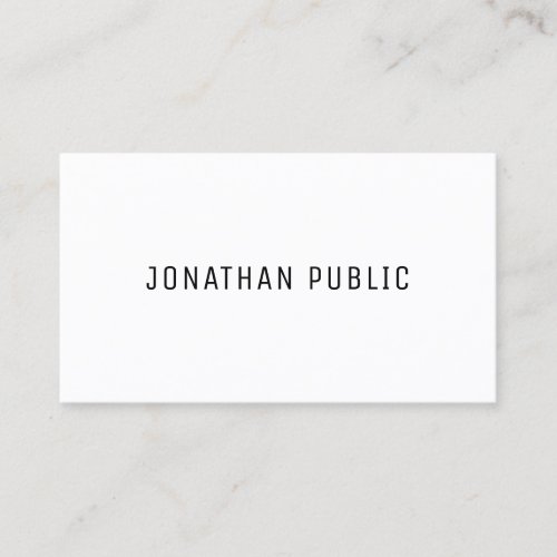 Modern Professional Elegant Simple Template Business Card