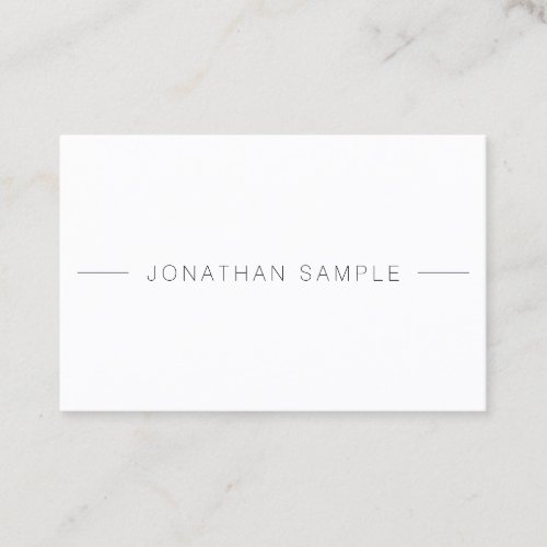 Modern Professional Elegant Simple Template Cool Business Card