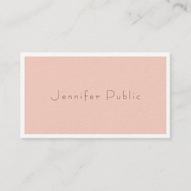 Modern Professional Elegant Simple Template Luxury Business Card (Front)