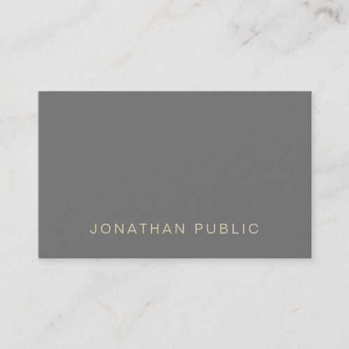 Modern Professional Elegant Sleek Design Luxury Business Card