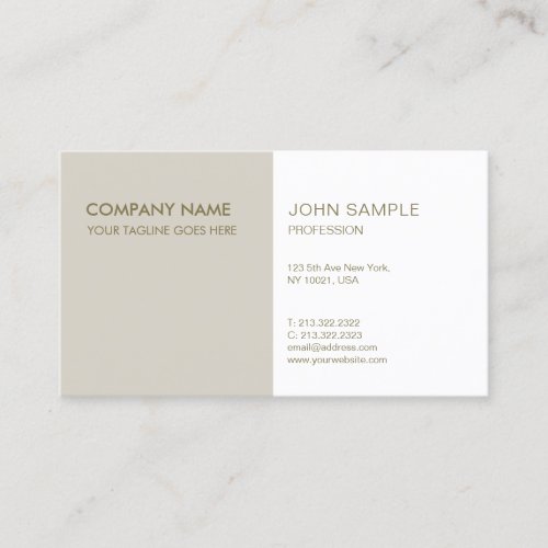 Modern Professional Elegant Trending Colors Business Card