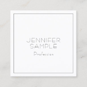 Modern Professional Elegant Trendy Template Square Business Card