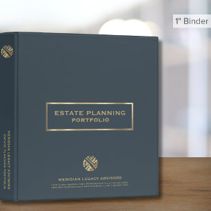 Modern Professional Estate Planning 3 Ring Binder
