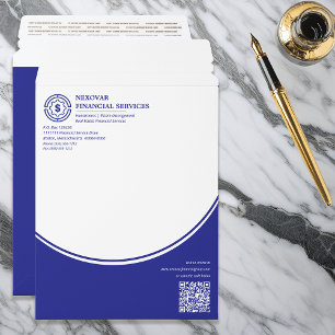 Modern Professional Financial Services Business Envelope Mailers