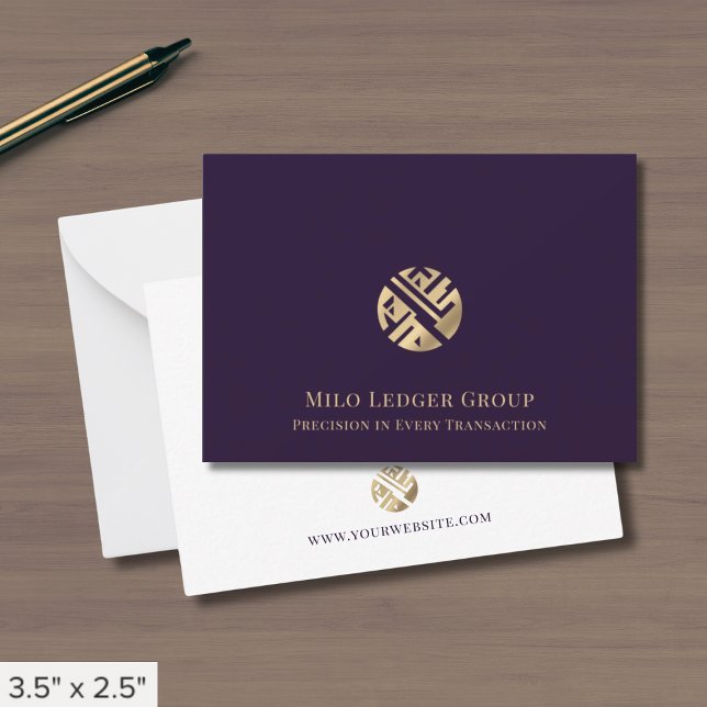 Modern Professional Geometric Logo  Note Card (Creator Uploaded)