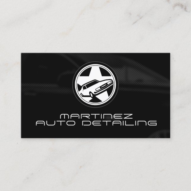 Modern professional giant logo automotive  business card (Front)