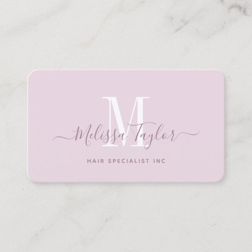 Modern Professional Girly Pink Photo Business Card