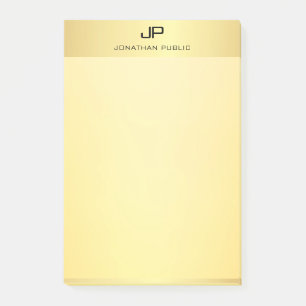 Modern Professional Gold Look Elegant Template Post-it Notes