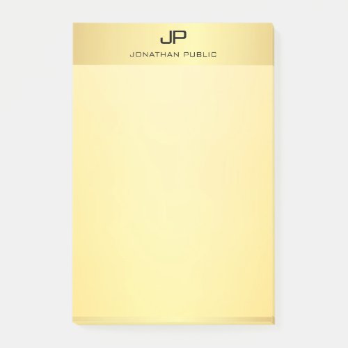 Modern Professional Gold Look Elegant Template Post_it Notes
