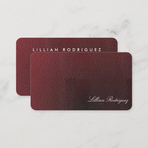 Modern Professional Gradient Burgundy Abstract Business Card