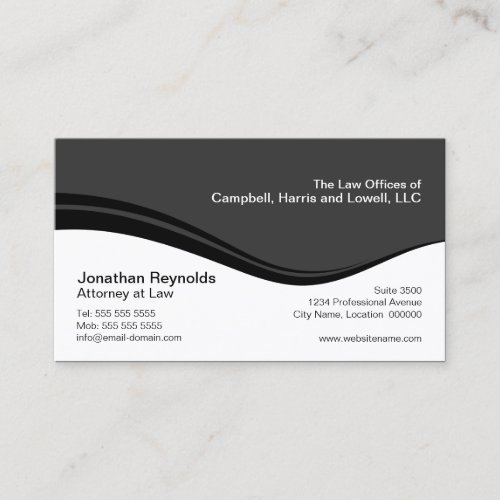 Modern Professional Grey Business Cards