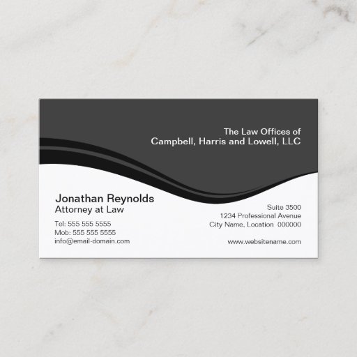 Customizable Modern Professional Grey Business Cards