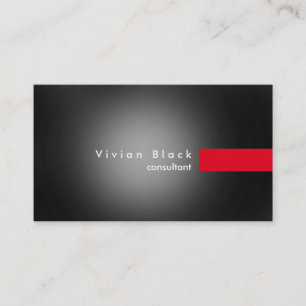 Modern Professional Grey Red Stripe Consutant Business Card