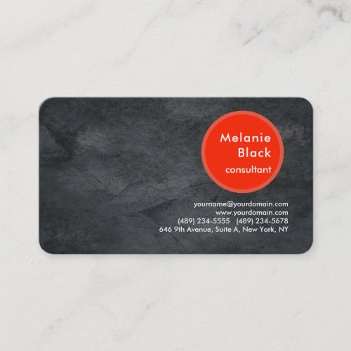 Modern Professional Grey Red Stylish Trendy Business Card