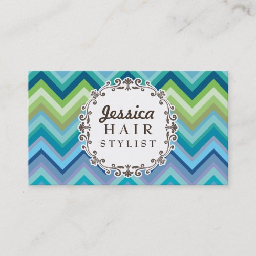 Modern Professional Hair Stylist Business Cards