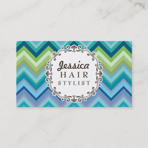 Customizable Modern Professional Hair Stylist Business Cards