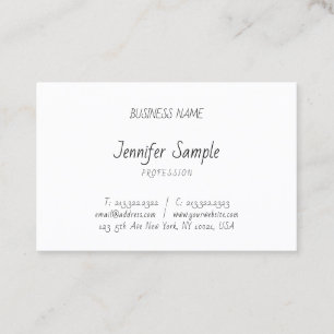 Modern Professional Hand Script Template Pretty Business Card