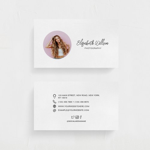 Modern Professional Handwritten Script Business Card