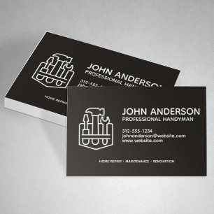 Modern Professional Handyman Services Business Card
