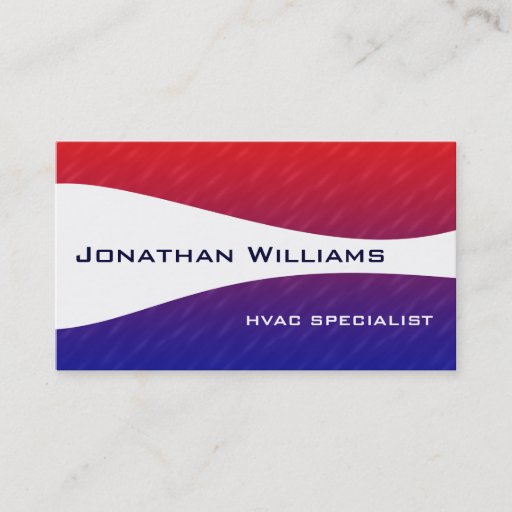 Customizable Modern Professional HVAC Business Cards