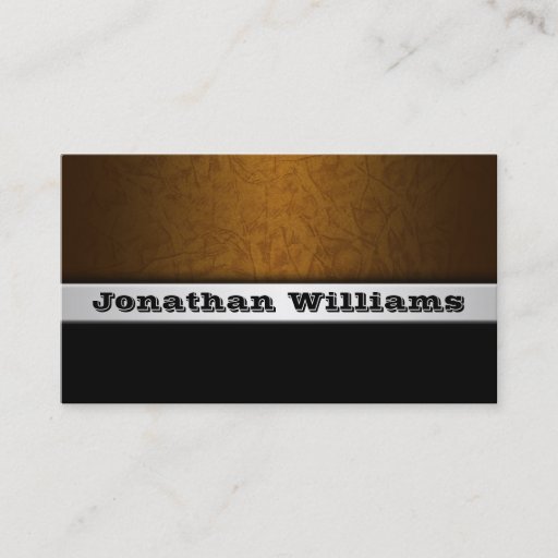 Customizable Modern Professional Leather Business Cards