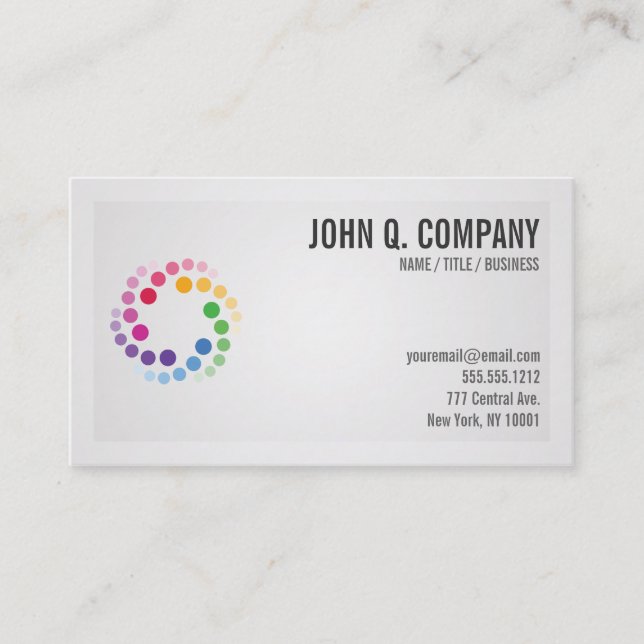 Modern Professional Logo Business Card (Front)