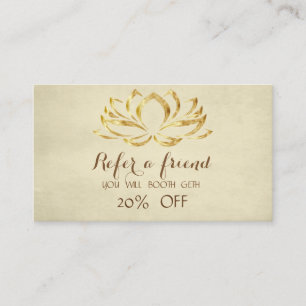 Modern Professional,Lotus Referral Card
