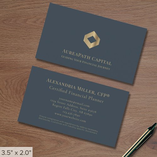 Modern Professional Luxury Logo Business Card