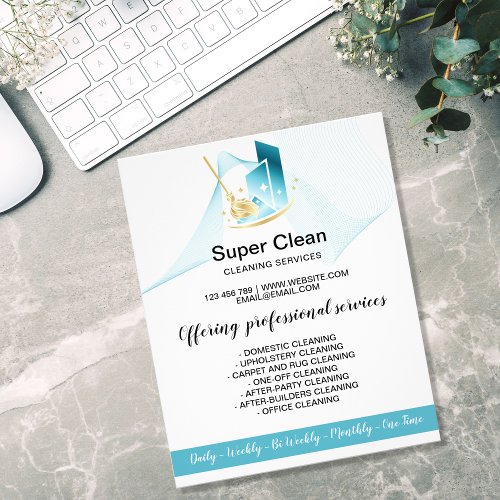 Modern Professional Maid Cleaning Commercial House Flyer