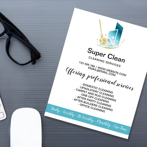 Modern Professional Maid Cleaning Commercial House Flyer